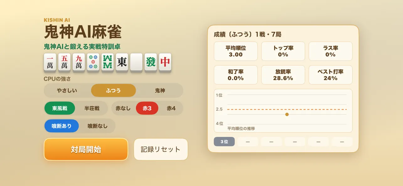 鬼神AI麻雀