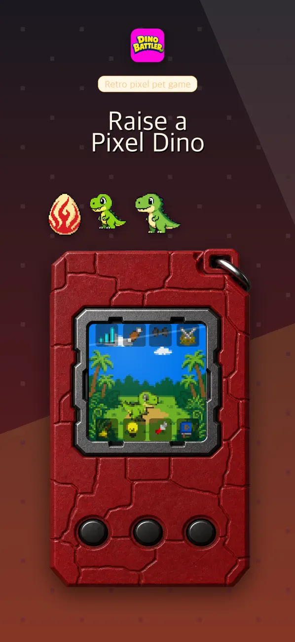 Dino Battler: Pixel Pet Game