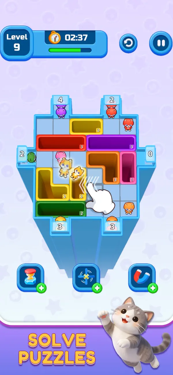 Cat Drop: Cute Slide & Match
