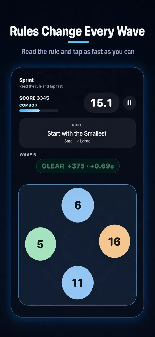 NumberOrder: Tap Puzzle