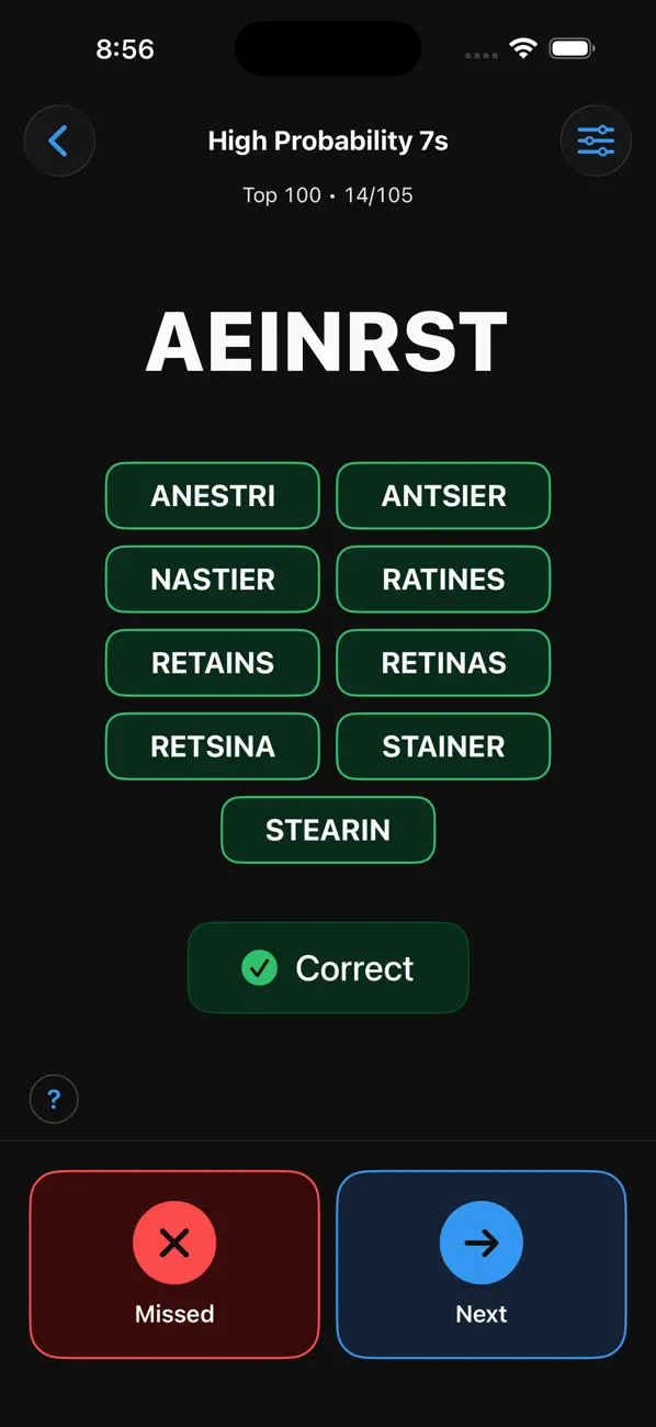 LEX Word Practice