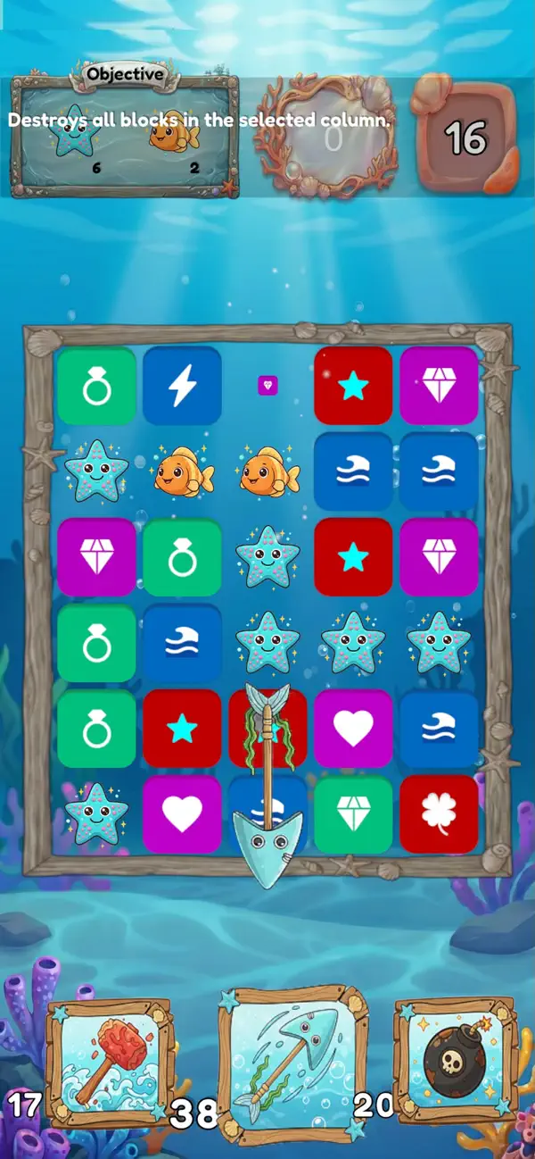 Sea Blast Block Game