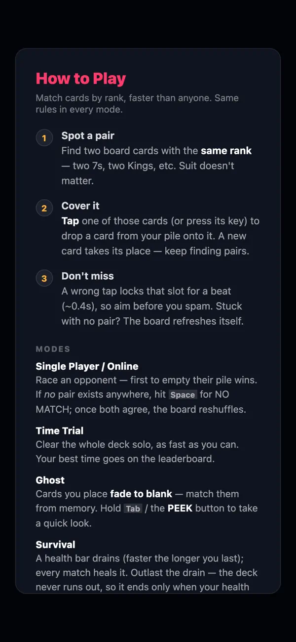 Speed: Fast Card Battles
