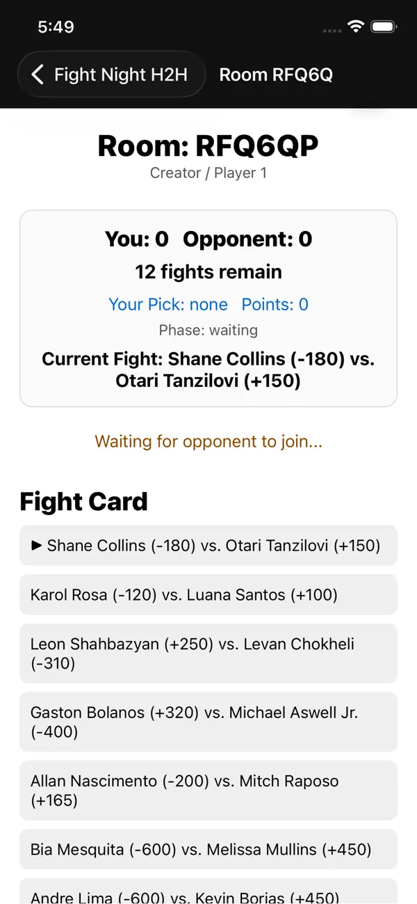 Fight Night H2H