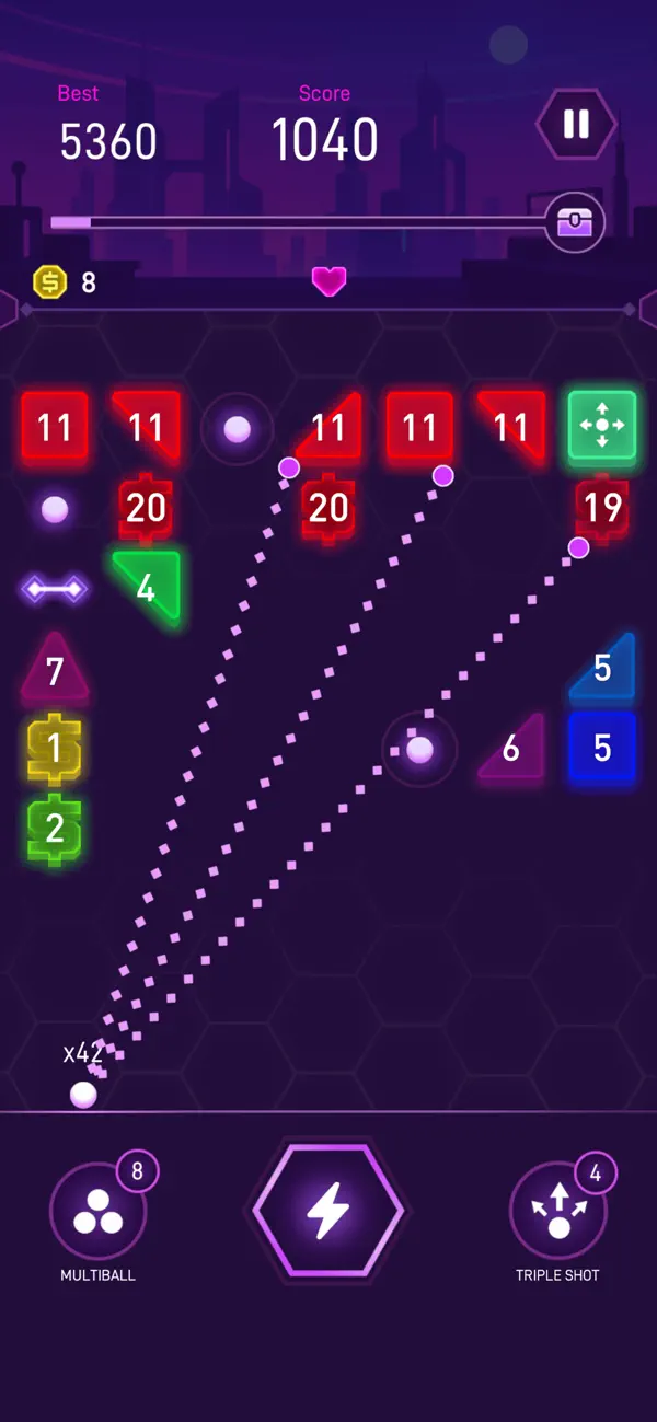 Neon Breaker Blast - Brick War