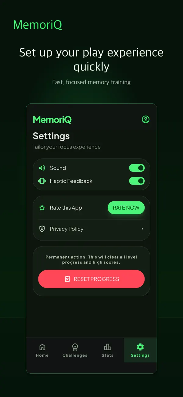 MemoriQ : Memory Training