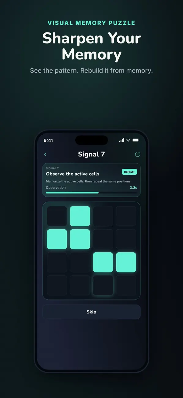 EchoGrid: Memory Puzzle