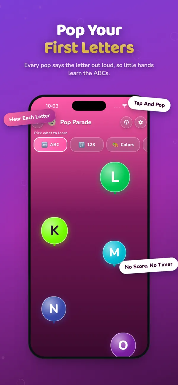 Pop Parade - Tap to Learn