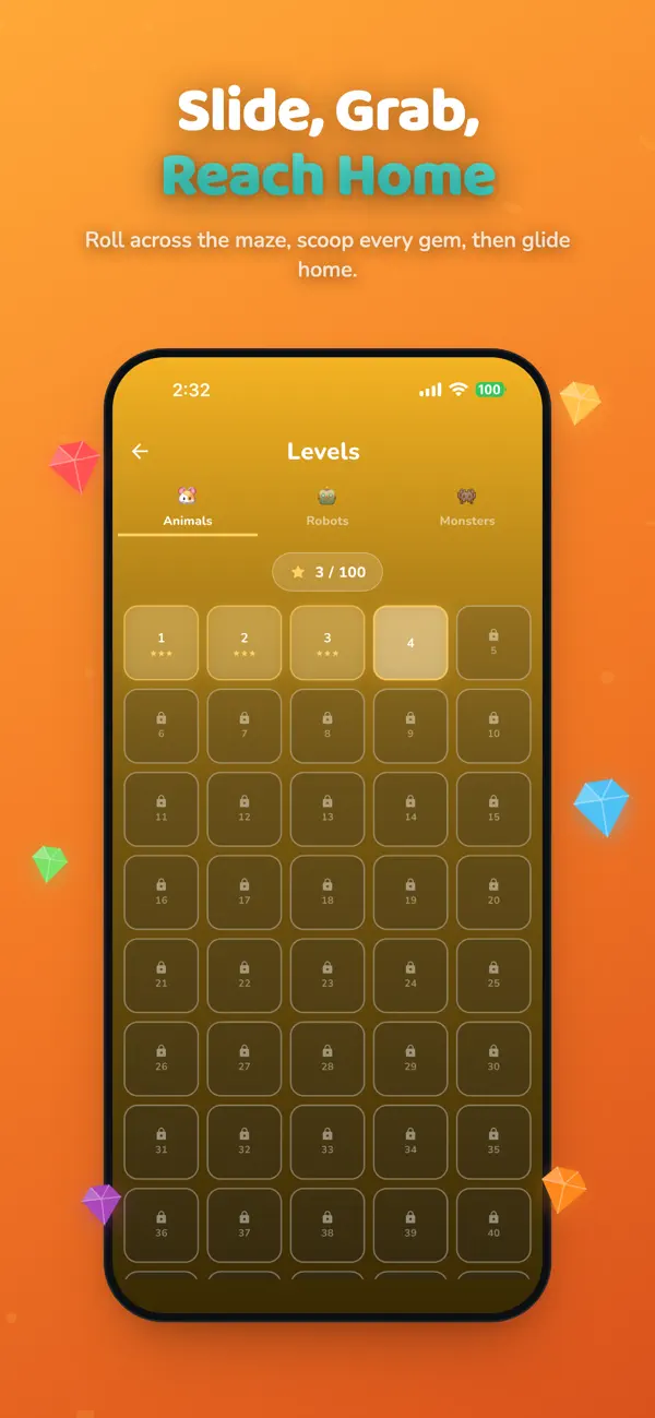 Logic Rollers: Slide Puzzle