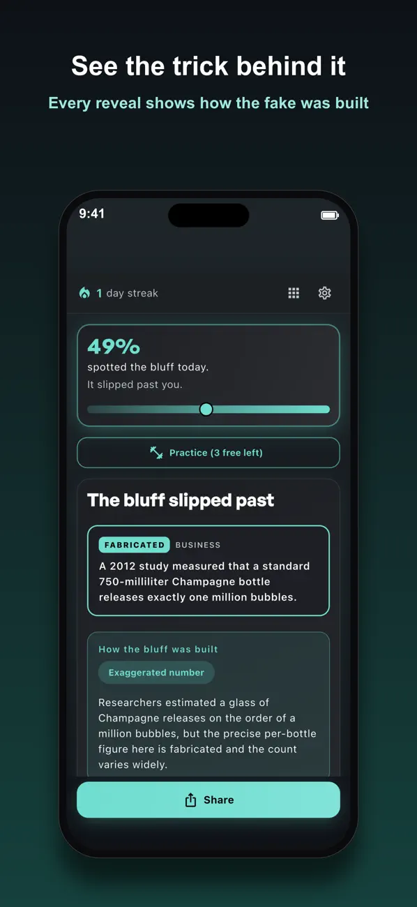Bluff: Spot the Fake Trivia