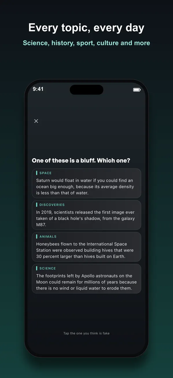 Bluff: Spot the Fake Trivia