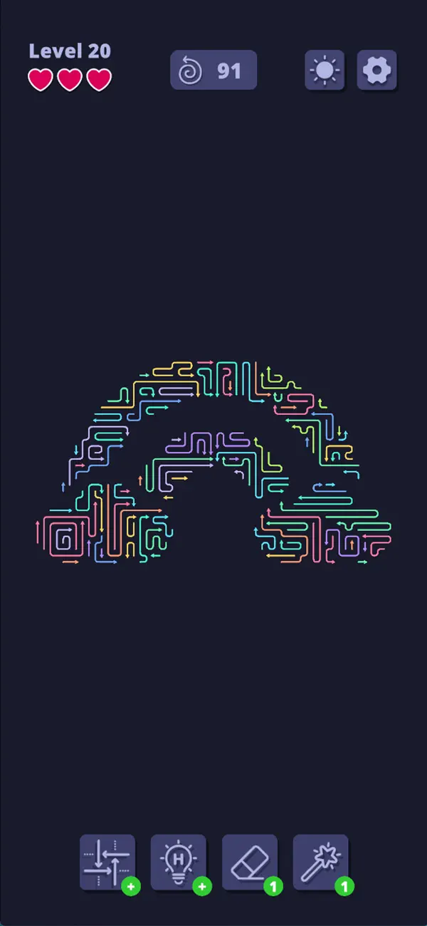 Arrow 67: Minimal Arrow Puzzle