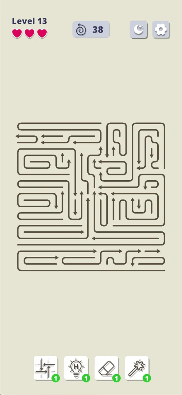 Arrow 67: Minimal Arrow Puzzle