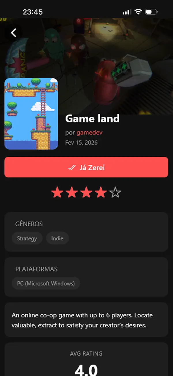 Já Zerou?