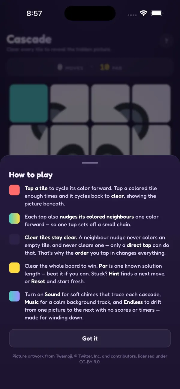 Cascade - Tile Puzzle