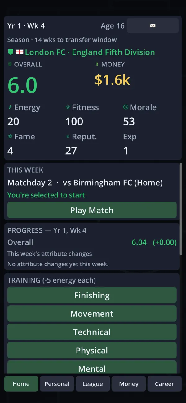 Striker Career