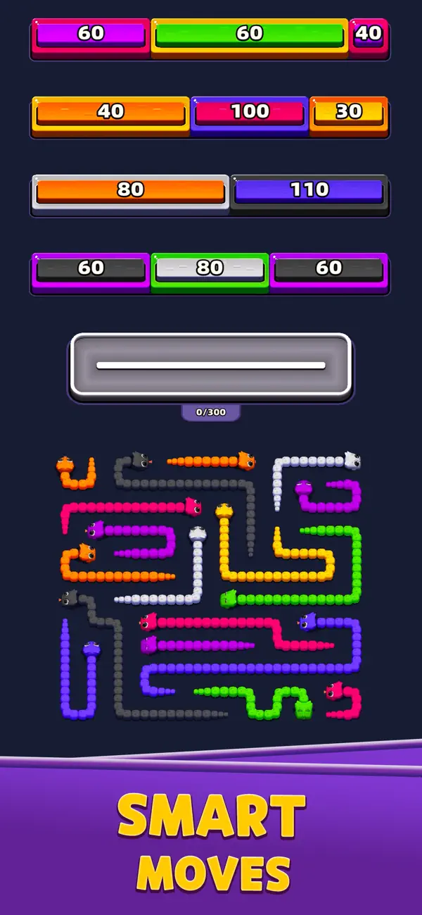 Worm Wreck: Color Puzzle