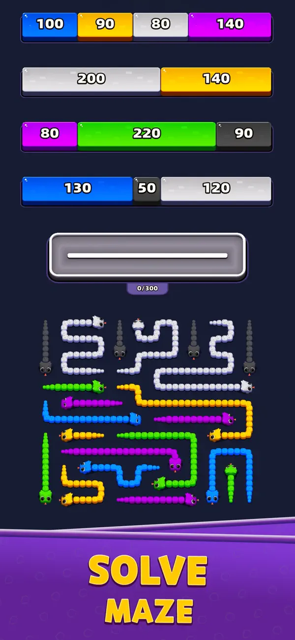 Worm Wreck: Color Puzzle