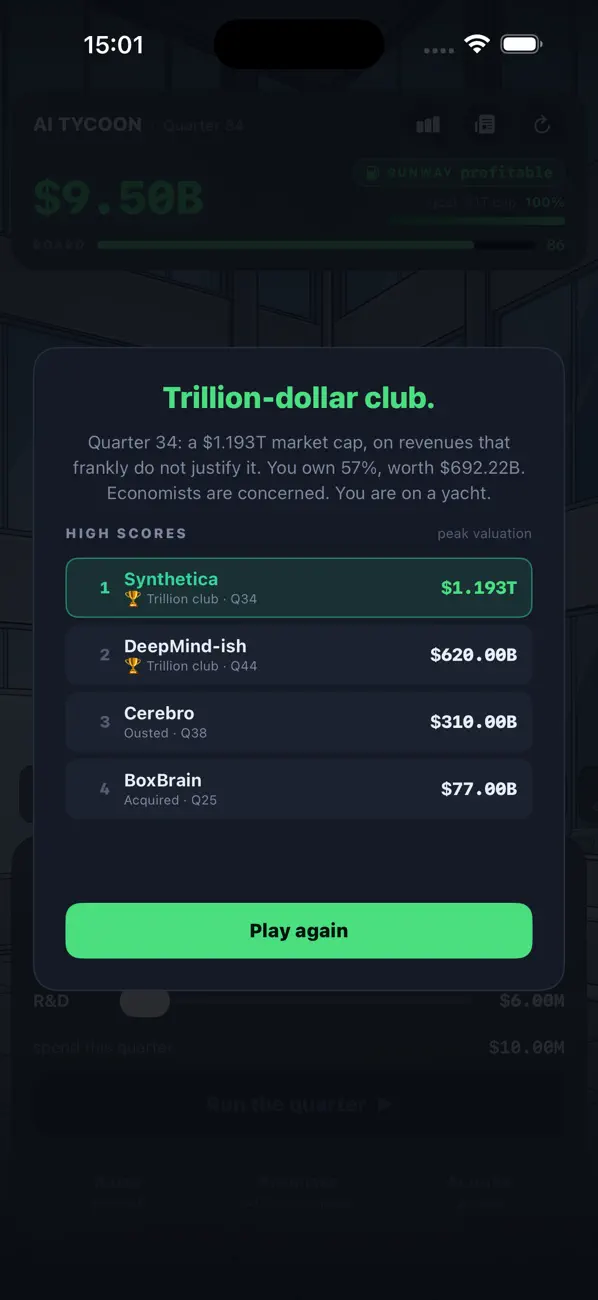 AI Tycoon: Garage to Glory
