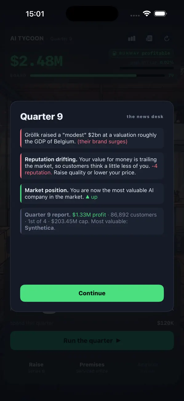 AI Tycoon: Garage to Glory