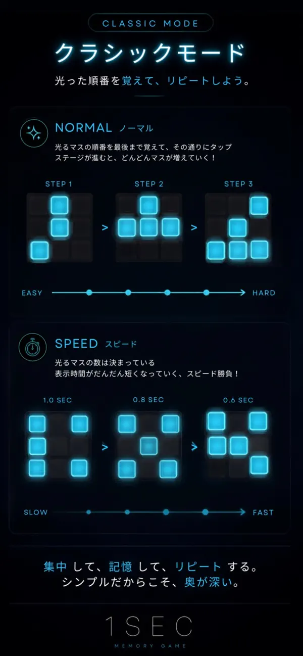 1SEC - Memory Game