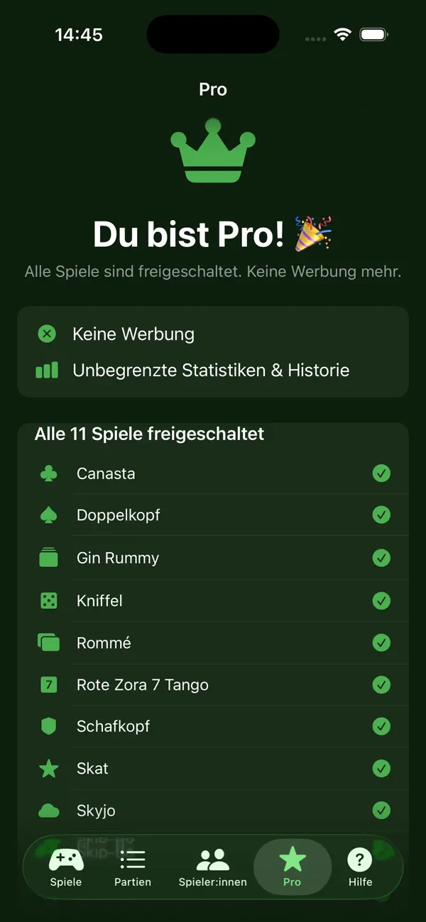 Punktezettel