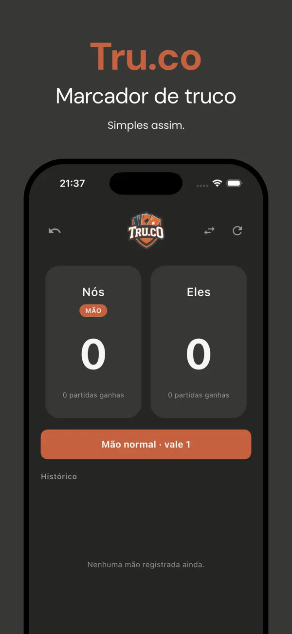 Tru.co - Marcador de Truco