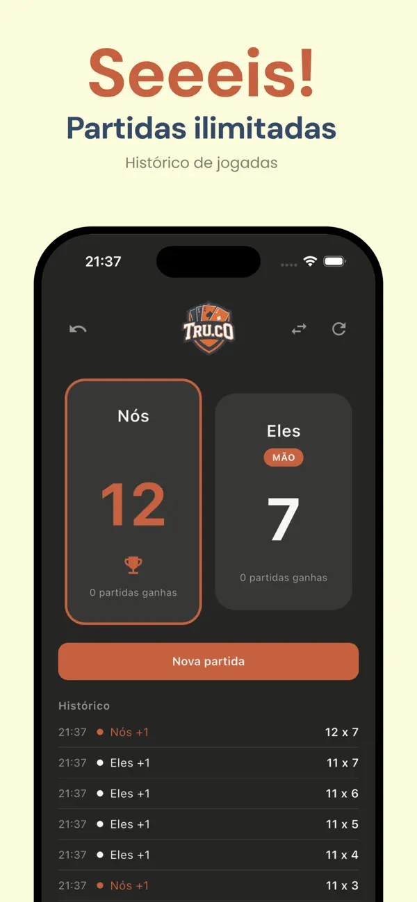 Tru.co - Marcador de Truco