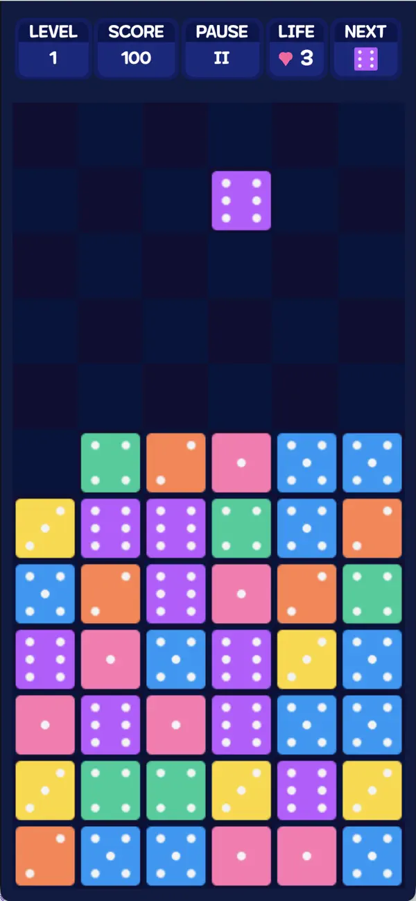 Dice Puzzle Drop