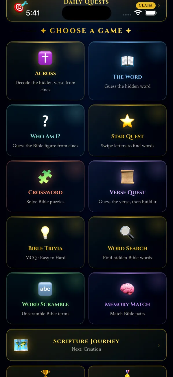 Bible Quest: Trivia & Puzzles