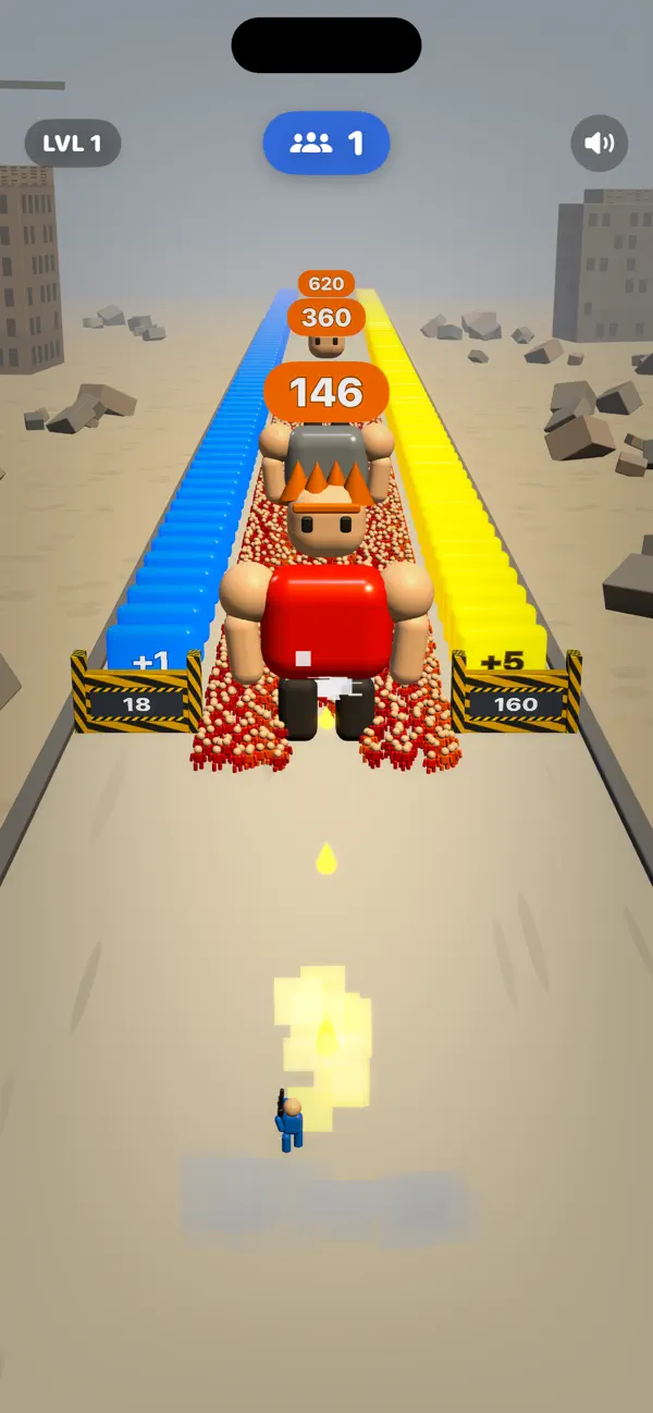 Crowd Rush: Army Runner