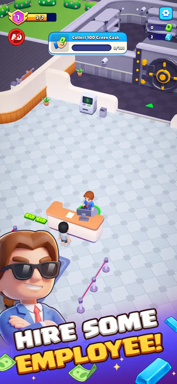 Cash Empire : 3D Idle Bank