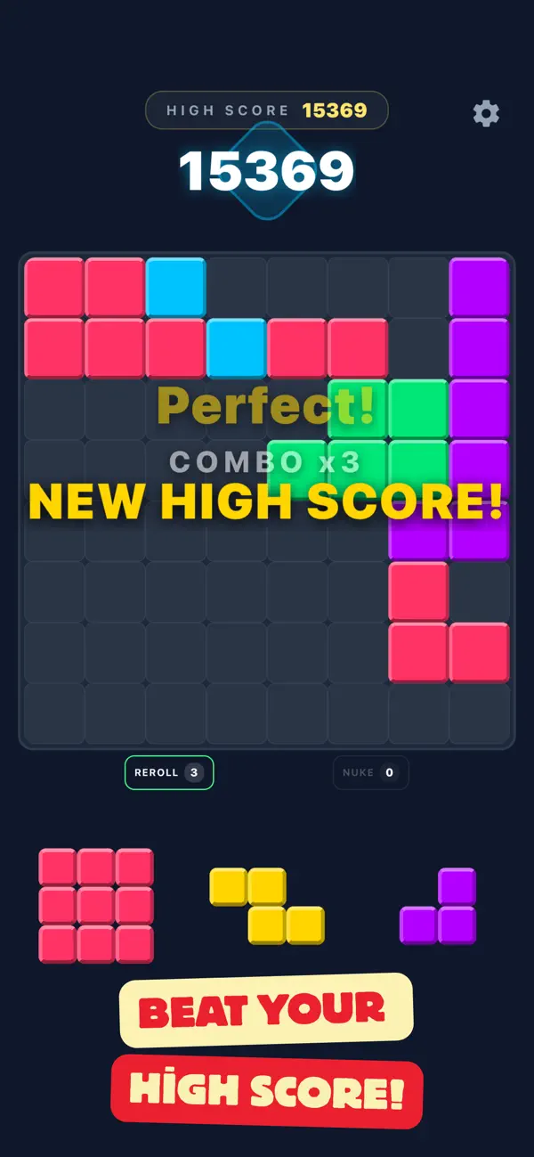 BlockSet: Neon Puzzle Game