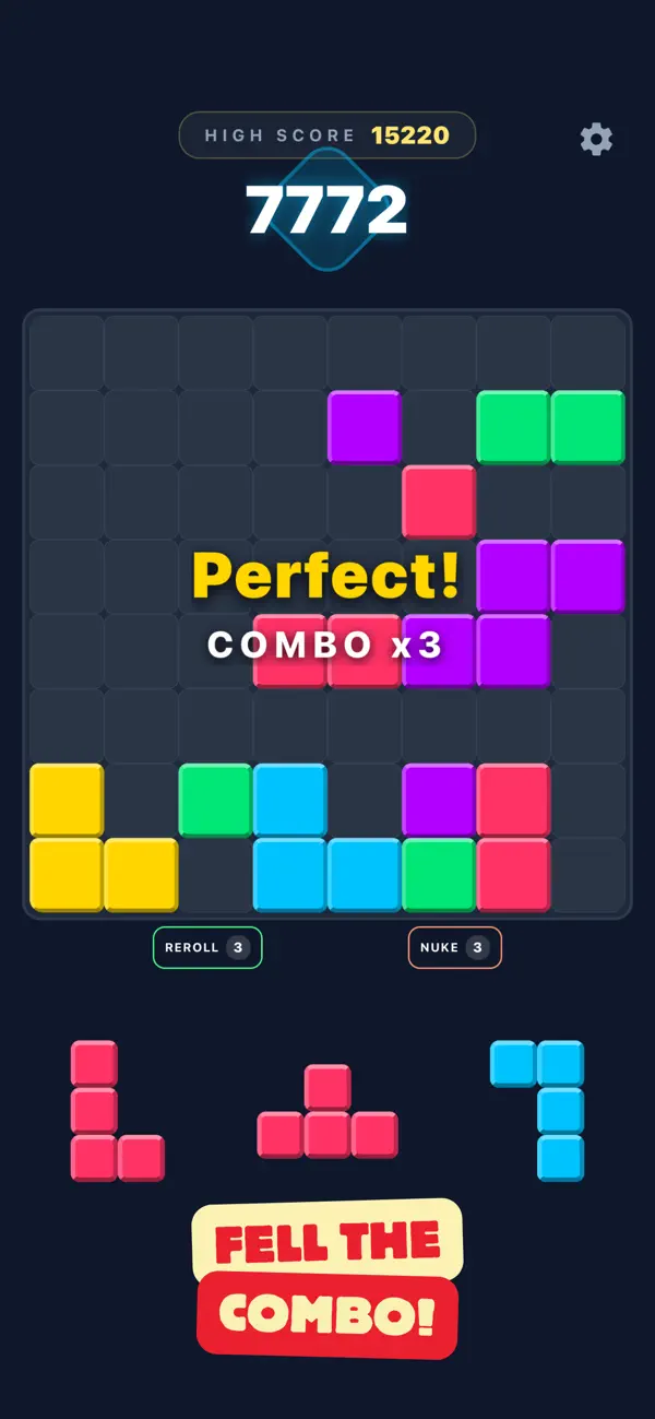 BlockSet: Neon Puzzle Game