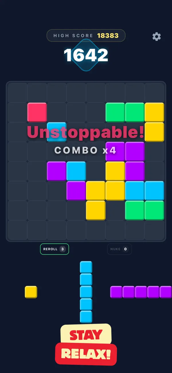 BlockSet: Neon Puzzle Game