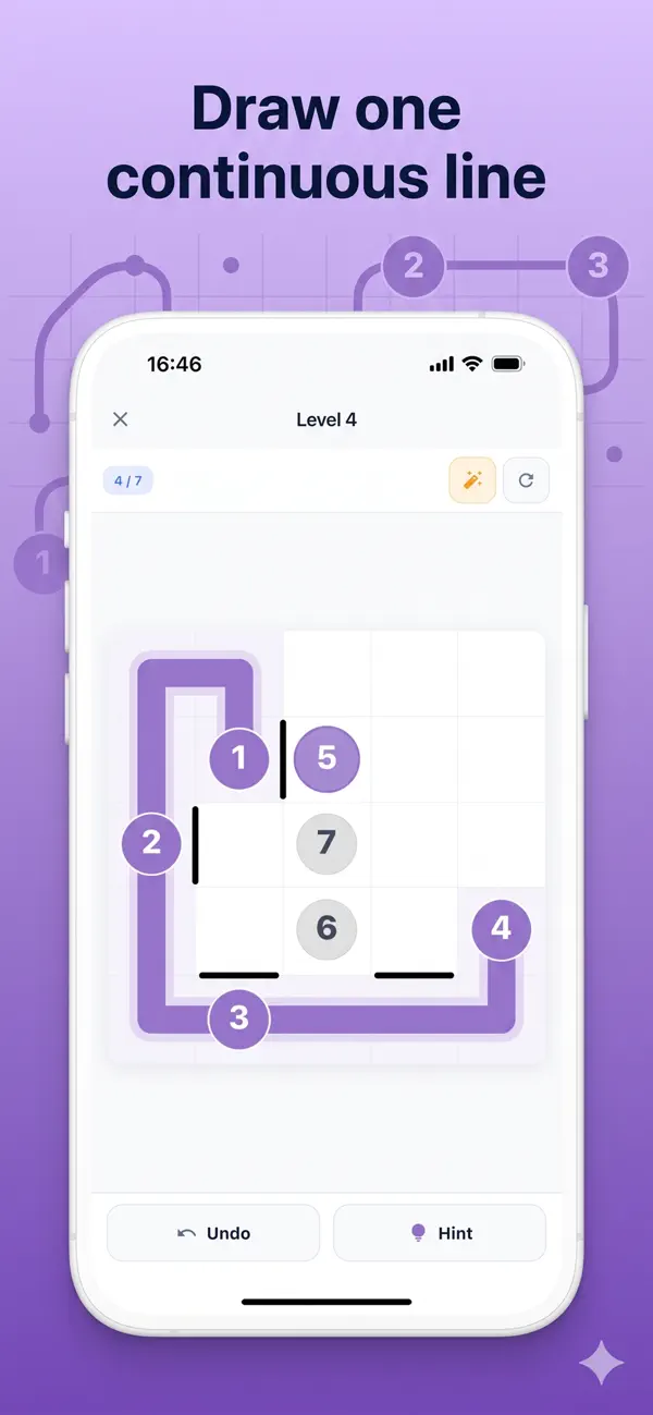 Zip Path Logic Puzzle