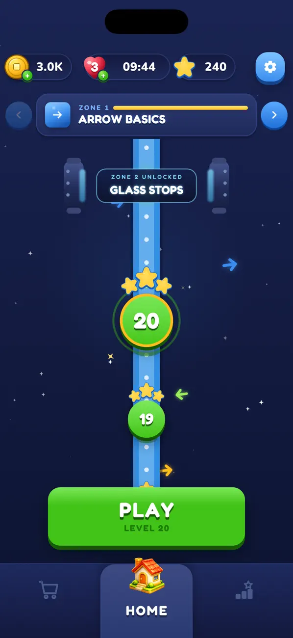 Arrow Blast: Brick Puzzle