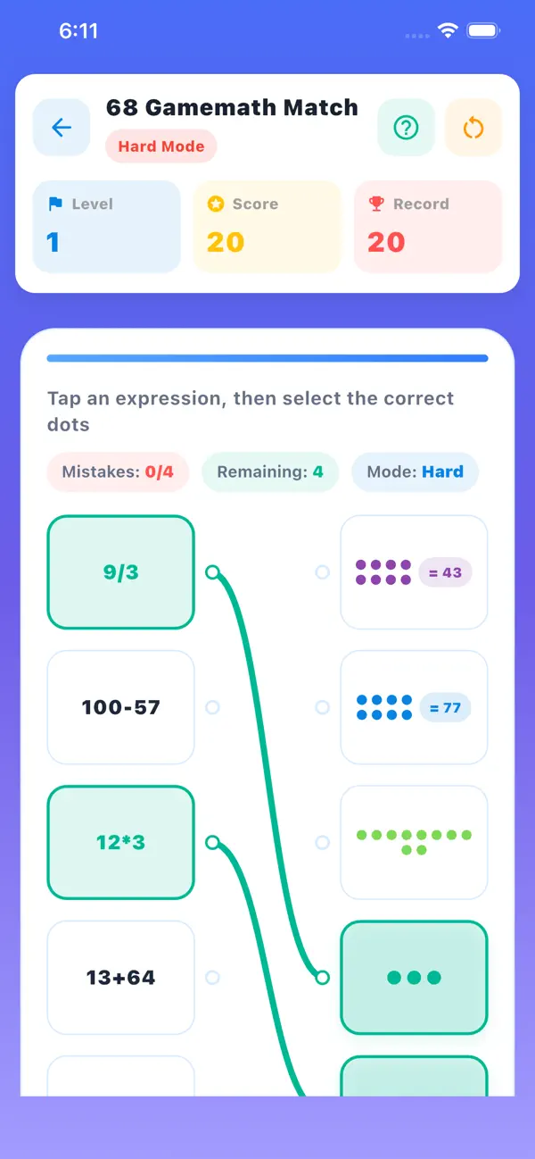 68 Gamemath Match