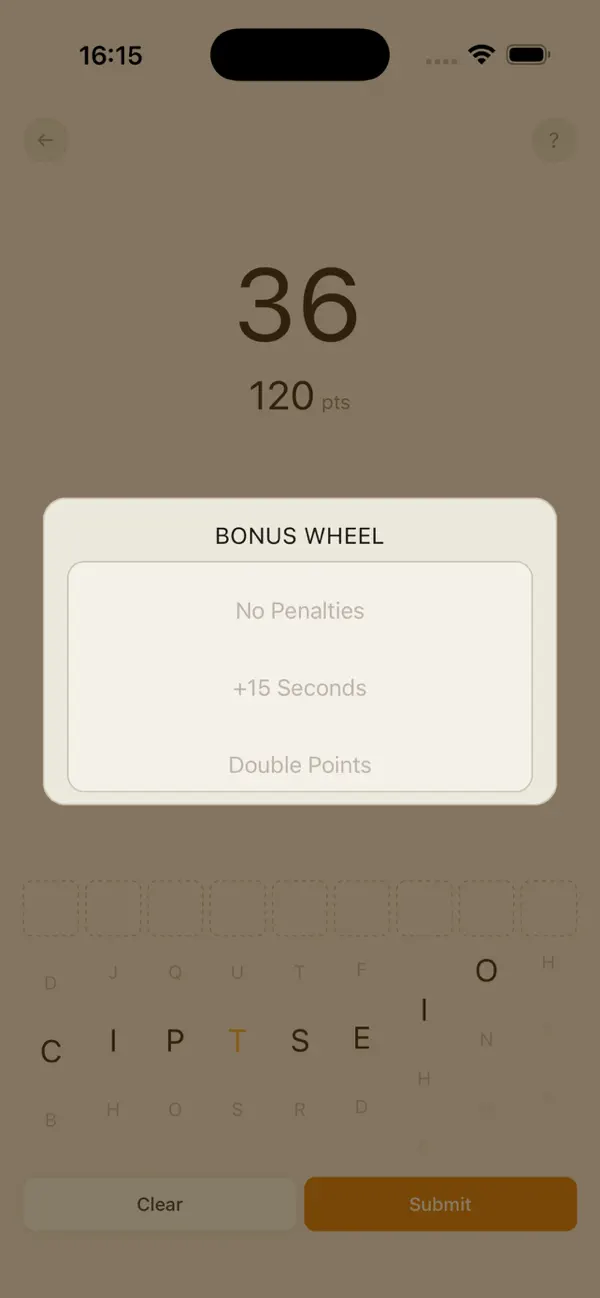 Lexis, a word finder game