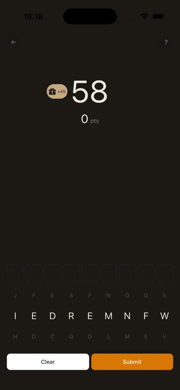 Lexis, a word finder game