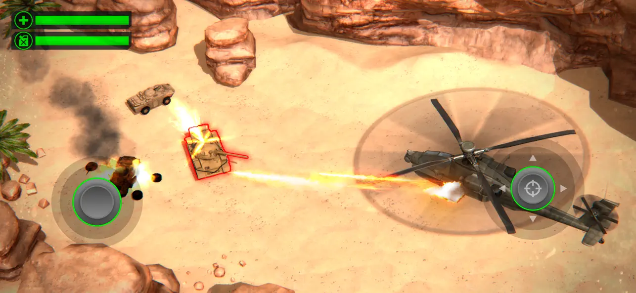 Desert Heli Strike 3D: Gunship