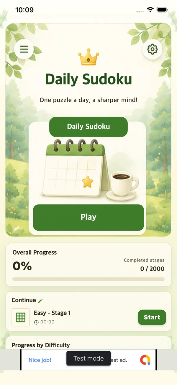Daily Sudoku: BrainGame