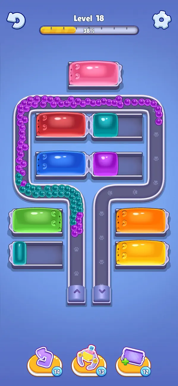 Jelly Cat Sort: Loop Puzzle