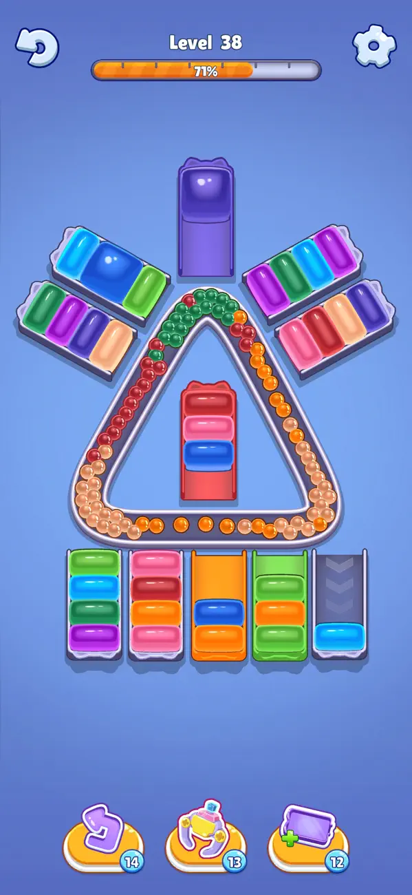 Jelly Cat Sort: Loop Puzzle