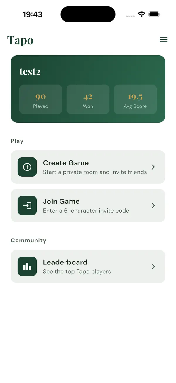 Tapo: a card game!