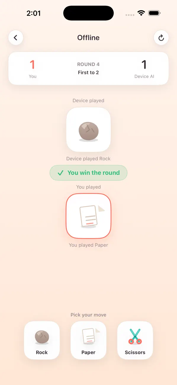 Rock Paper Scissors - Online