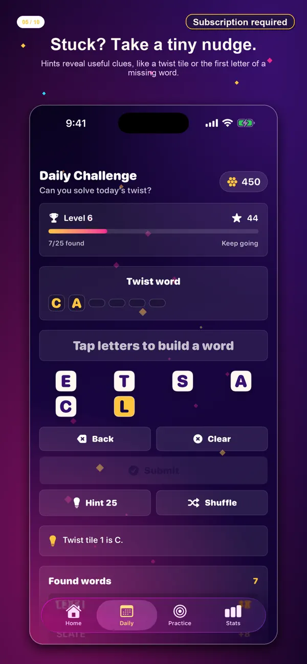 Daily Word Twist: Anagrams