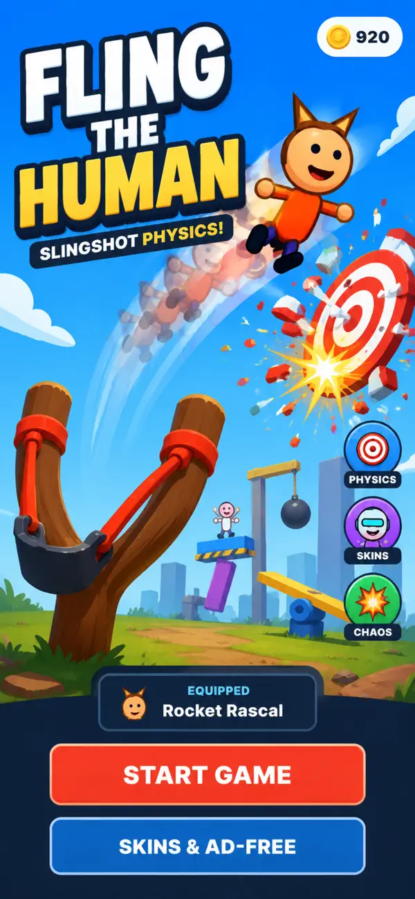 Fling the Human: Slingshot