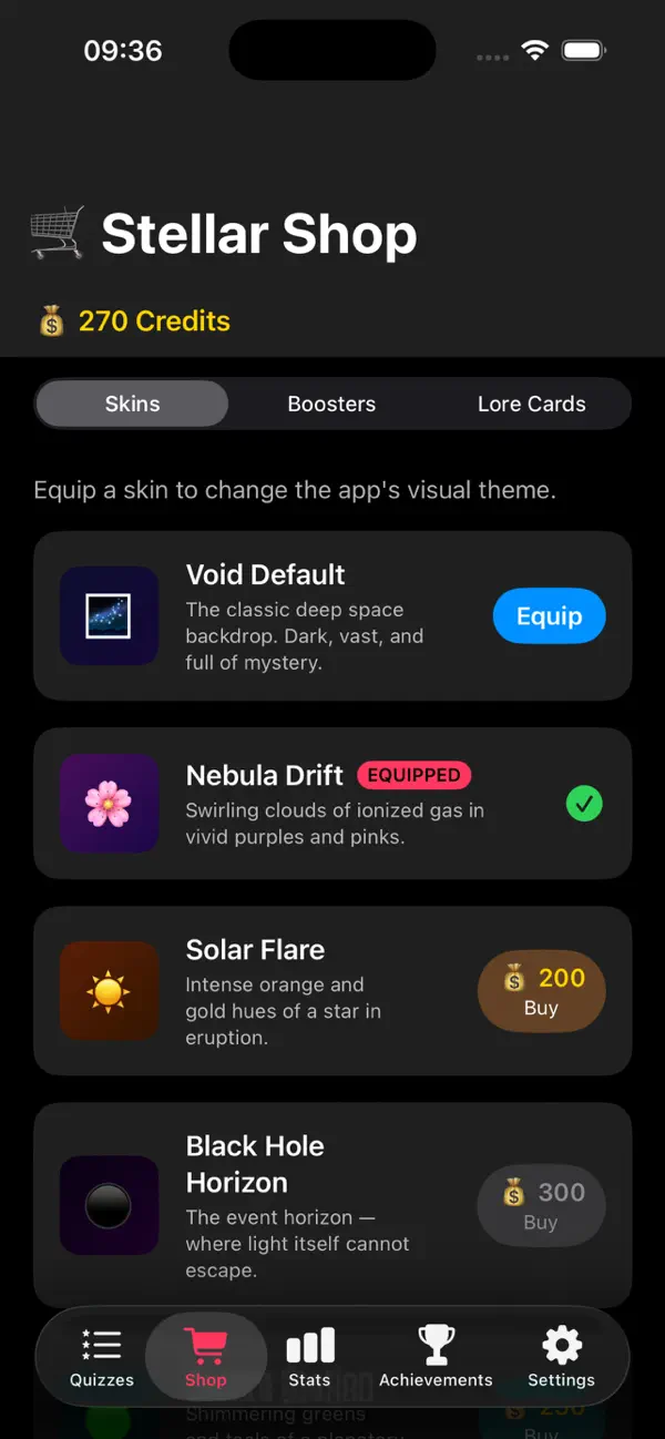 Cosmic Quiz Explorery
