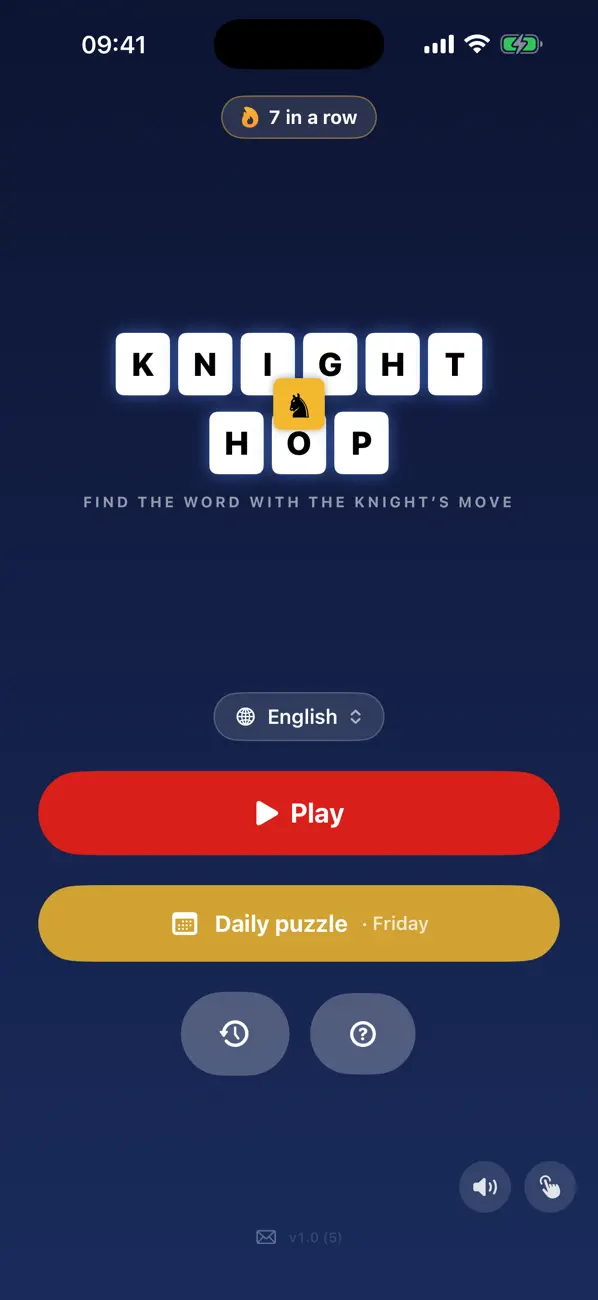 Knight Hop: Word Puzzle